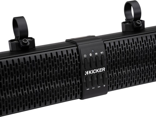KICKER KPB1 MARINE/BOAT/GOLF CART 6-SPEAKER POWERBAR W/REMOTE, SQUARE BRACKET - Picture 3 of 7