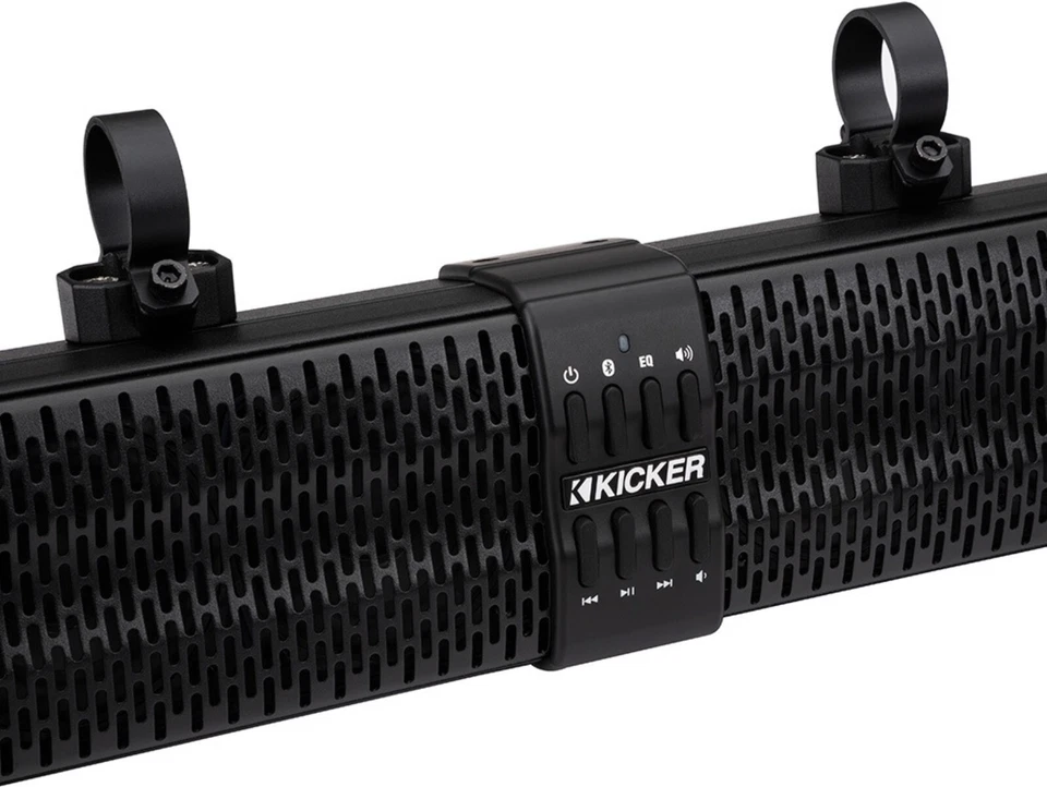 KICKER KPB1 MARINE/BOAT/GOLF CART 6-SPEAKER POWERBAR W/REMOTE, SQUARE BRACKET - Image 3 of 4