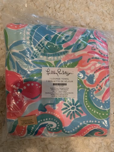 Lilly Pulitzer Beach Towel Soft Microfiber Lounge Bath Decor XL 40"x72" - Picture 3 of 3