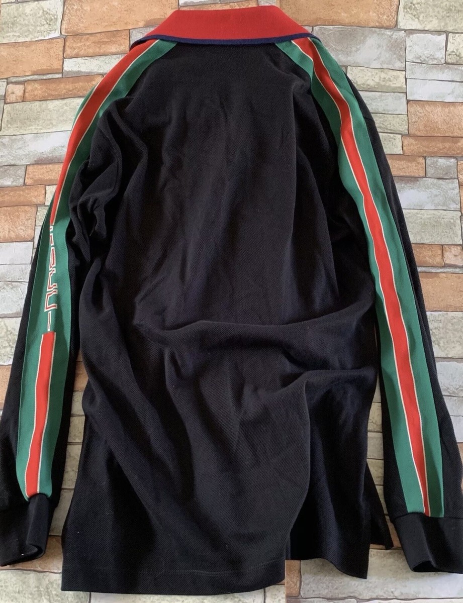 New With Tags. GUCCI Long Sleeve Polo Shirt, $980, Size New With Tags. GUCCI Long Sleeve Polo Shirt, $980, Size