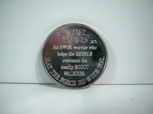 K21i00092 WAROK EWOK W/ CARD & COIN 1984 STAR WARS POTF 100% COMPLETE VINTAGE - Picture 12 of 12