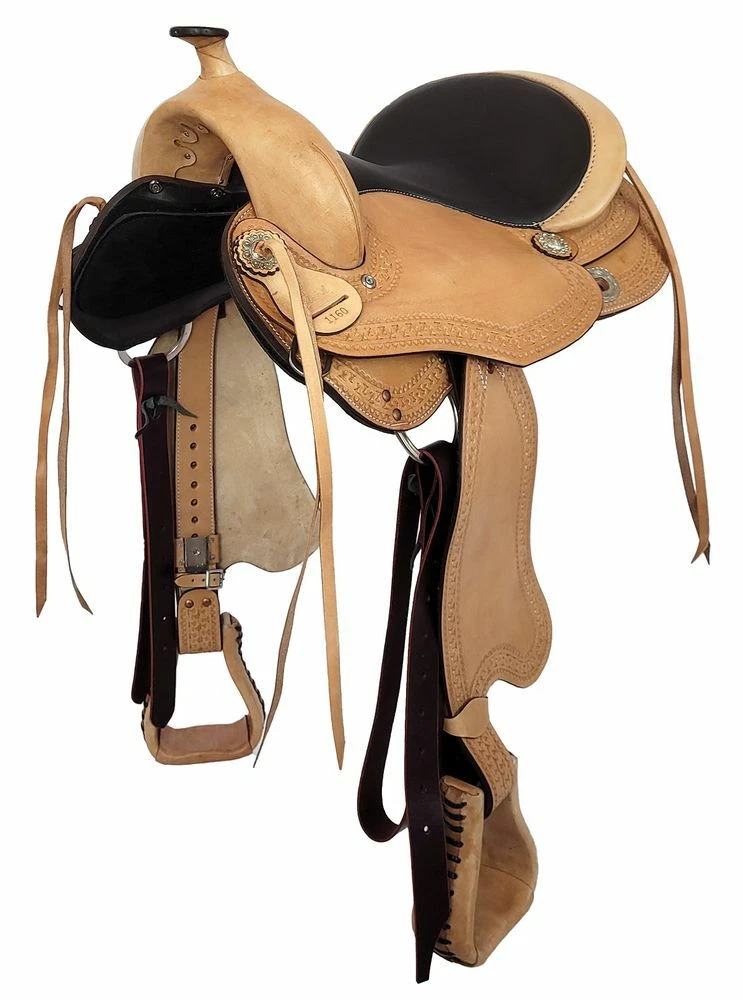 AILES DE SELLE de remplacement en cuir véritable adulte WILDRACE Horse