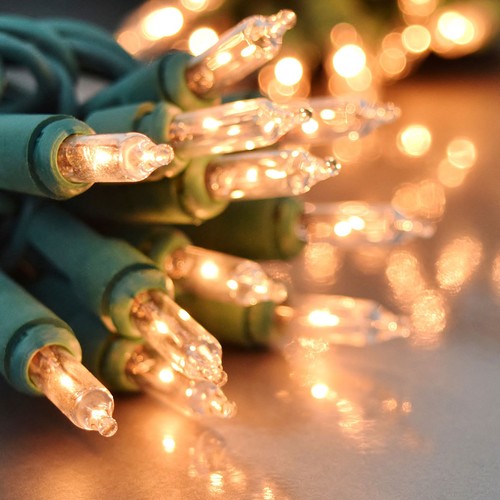 Mini Christmas Lights Set Steady Mini Light String Lighting Holiday 100 Bulb - Picture 17 of 18