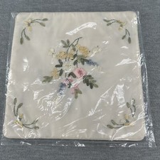 Vintage Gorgeous Embroidered Single Throw Pillow Case J