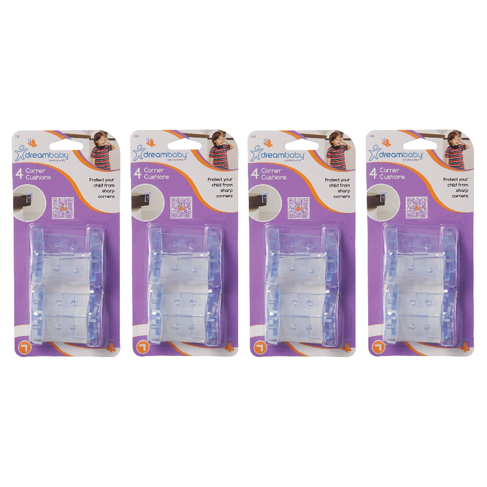 Dreambaby Clear Plastic Corner Cushions 4 pk Dreambaby Clear Plastic Corner Cushions 4 pk