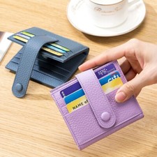 Wallet for Men Women Slim Minimalist Front Pocket Leather Credit Card Holder
