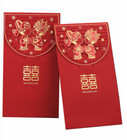 Traditional Wedding Bride and Groom Money Red Pockets/A Set of 6