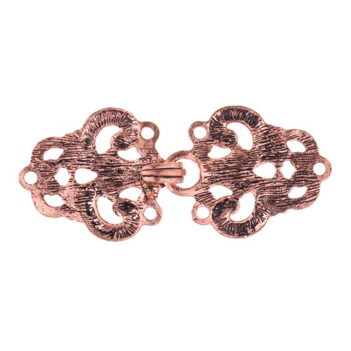 5 Pair Swirl Flower Cape Cloak Clasp Fasteners Hook&Eyes Clips Button Brooch Pin - Picture 43 of 46