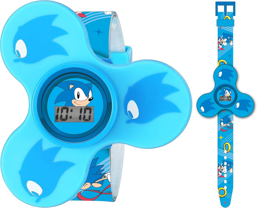 Sonic the Hedgehog Kinder Handschmeichler Spinner LCD-Uhr - Spaß Spinning Design, Digital - Bild 10 von 12