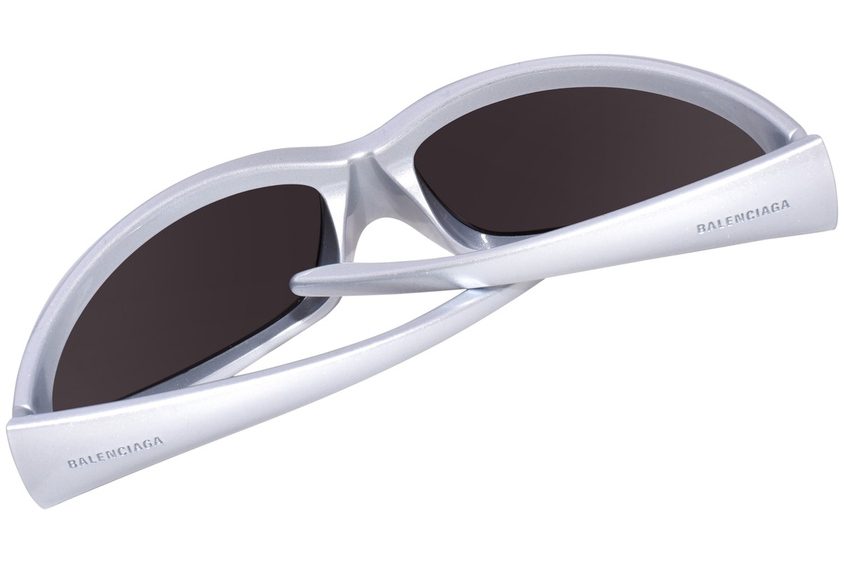 サングラス BALENCIAGA Woman Sunglasses Silver BB0251S 005 Balenciaga BB0251S 005 Sunglasses Women's Silver/Grey Lenses