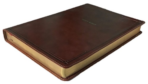 Thomas Nelson KJV Giant Print Thin Line Bible; 2020 Brown Leather Soft; 12 Point - Imagen 5 de 8