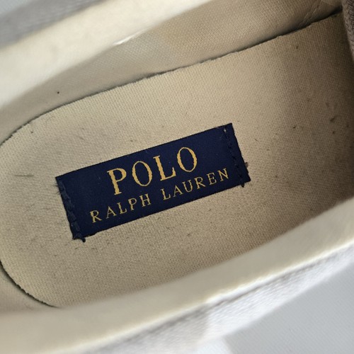 Polo Ralph Lauren Forestmont II Herren Grau Canvas Bootsschuhe Turnschuhe Größe 9D - Bild 10 von 11