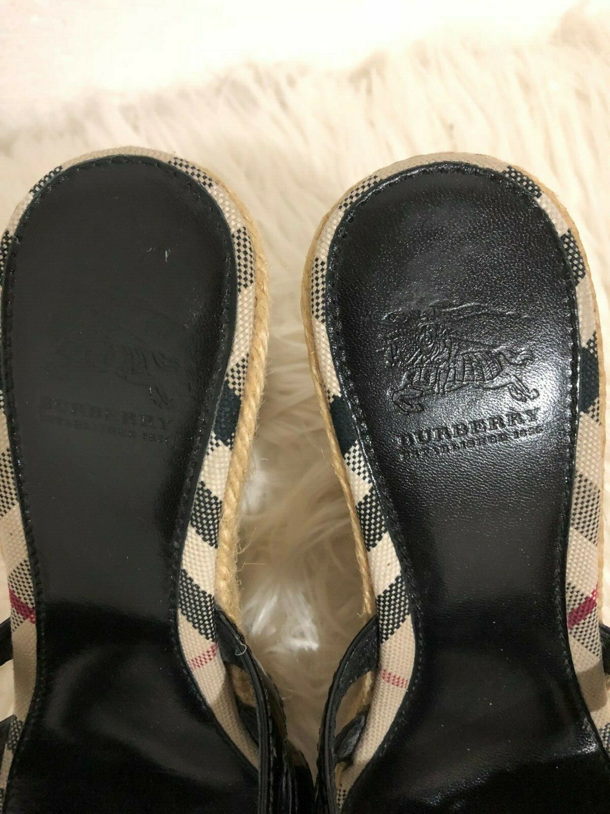 WOMENS BURBERRY BURBERRY BURBERRY BLACK PATENT LEATHER ESPADRILLE WEDGE SANDALS SIZE 37 US 7 6b7d0a WOMENS BURBERRY BURBERRY BURBERRY BLACK PATENT LEATHER ESPADRILLE WEDGE SANDALS SIZE 37 US 7 6b7d0a
