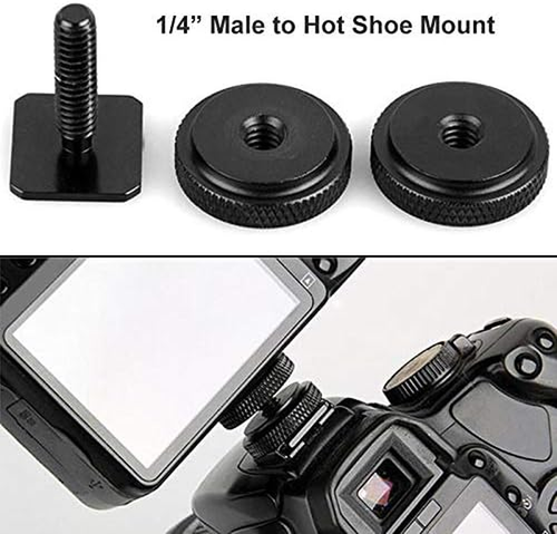 26-teiliges Kamera-Schraubbefestigungsset mit 1/4" & 3/8" Adaptern für DSLR, Stative - Bild 6 von 12