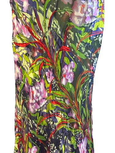Strapless Floral Print Maxi Dress Multicolor Womens Evening Wear Size S - Picture 2 of 11