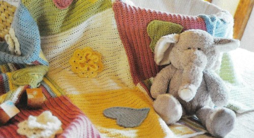 Patchwork Cot Blanket (PHYSICAL Crochet Pattern) - Picture 2 of 4