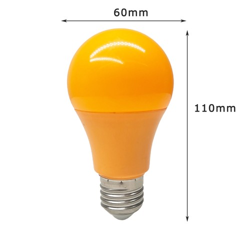 Coloured LED Light Bulbs A60 E27 B22 5W Red Yellow Blue Green White Decor 220V - Picture 3 of 21