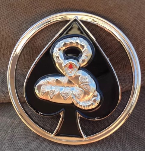 USMC Marine 29 Palms, CA Mojave Viper DEATH ACE OF SPADES KILL CHALLENGE K-COIN - Picture 3 of 4