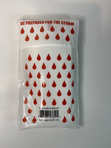 Poncho Supreme Ballpark Blanco Supreme Nueva York 2020 Nuevo Sin Abrir - Imagen 2 de 2