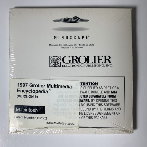 Grolier Multimedia Encyclopedia CD + User’s Guide V. 9 Macintosh 1997 - Picture 2 of 2