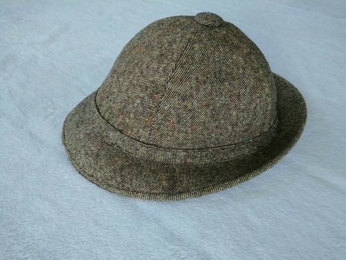 Vintage United Hatters Cap & Millinery Tweed Hat Size Large Bowler Derby Breton - Picture 8 of 12