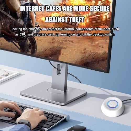 1xPc Power Button Desktop Pc Computer Case Power Switch Off 2024 On F0N7 G0K9 - Afbeelding 9 van 16