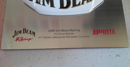 Ford Biante Jim Beam racing 2009 signature bonnet FG Falcon #17 Steve Johnson - Picture 22 of 24