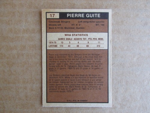 1975-76 O-PEE-CHEE WHA HOCKEY SIGNED AUTOGRAPH CARD SINGLES U-PICK CHOOSE - Picture 29 of 173