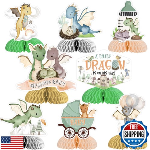 Kreatwow Dragon Honeycomb Centerpieces Dragon Baby Shower Decoration Dragon T