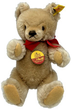 Steiff 0201/26 Mohair Teddy Bear   10" Blonde Original Teddy   Vintage 1980s