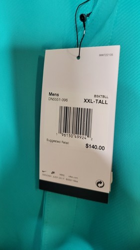 San Antonio Spurs Men's Nike 2022 City Edition Teal On-Court Showtime Jacket2XLT - Picture 3 of 5