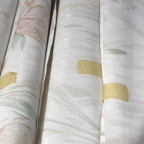2+ Rolls Brewster Wallcovering Prepasted Vinyl Wallpaper Textured Floral Italy - Picture 9 of 13