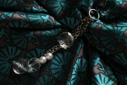 NUOVO Miss Sixty lussuoso top raso seta L verde multi decorativo Italia vintage - Foto 5 di 5