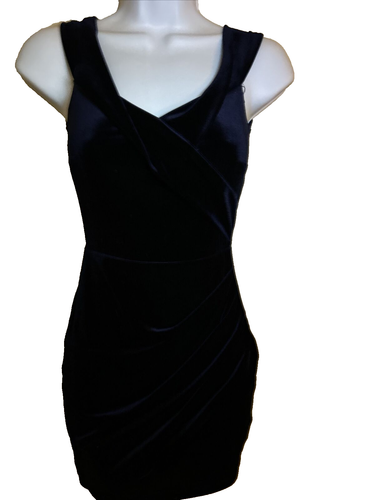 Windsor Samt Minikleid dunkelblau extra klein Stretch