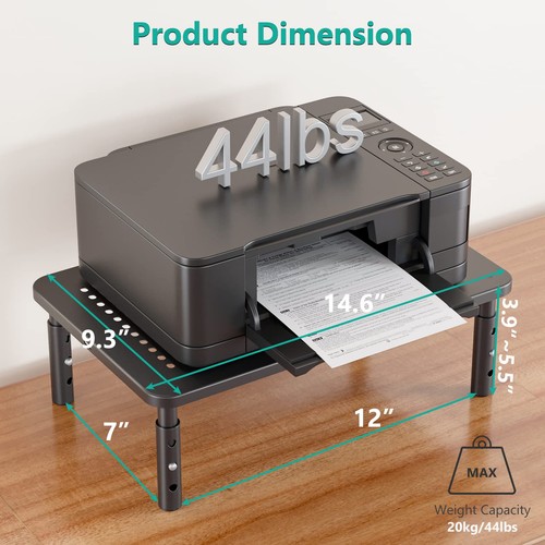 Computer Monitor Stand for Desk Adjustable Laptop Riser Desk Monitor Stand Un... - 第 4/9 張圖片