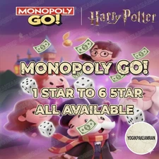 MONO_POLY_GO! STICKER HARRY_POTTER ALBUM - 1 STAR TO 6 STAR ALL AVAILABLE