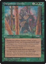 MTG Gargantuan Gorilla LP Alliances ALL Reserved List Magic card old school