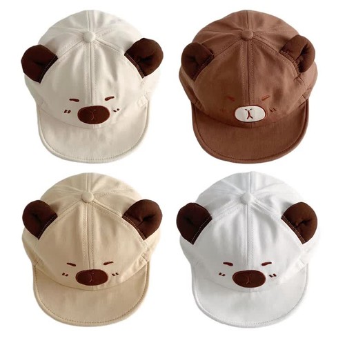 Lovely Capybara Charm Baby Hat Soft Breathable Cotton Duck Tongue Hat Headgear - Video 1 of 1