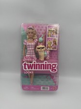 Barbie Twinning Looks Doll with Dog Pink Gingham Outfit New in Box