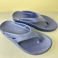 OOFOS Sandals Womens 8 OORIGINAL Recovery Sandal Shoes Blue Flip Flop Mens 6