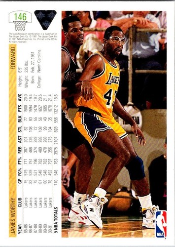 Cubierta superior 1991-92 - James Worthy #146 - Imagen 2 de 2