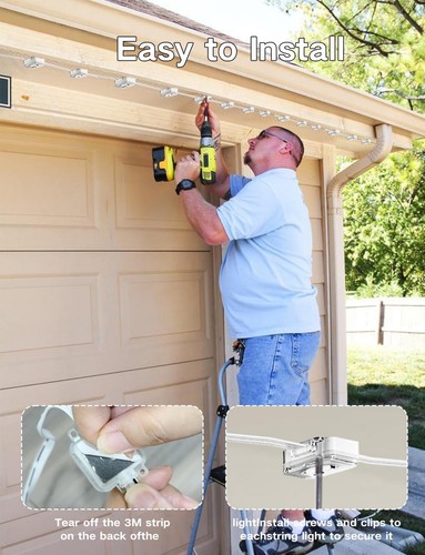 Permanent Outdoor Lights, 50ft with 36 LED Lights, IP67 Water-Proof, Compatib... - Picture 8 of 9