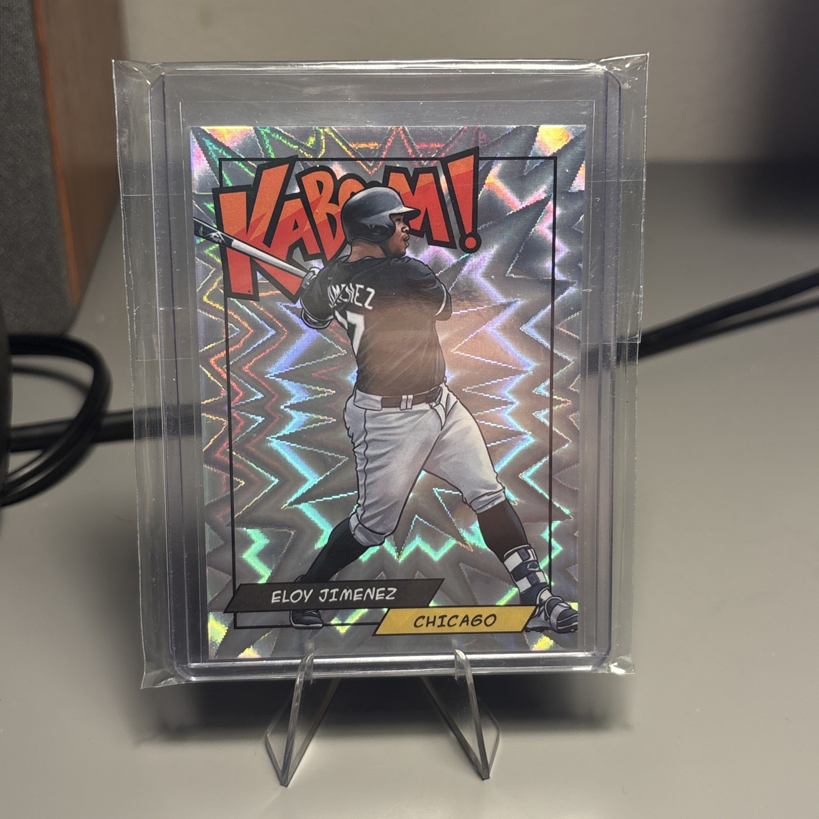 ELOY JIMENEZ 2018 PANINI KABOOM! #K-EJ WHITE SOX CASE HIT KABOOM RARE SP