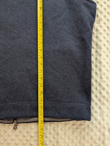 Peter Millar Kiawah Ocean Course Fleece Vest Men's XL Blue Full Zip Golf - Picture 9 of 10