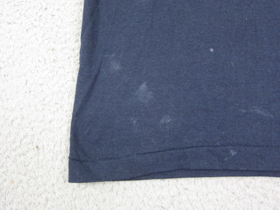 Vintage Sportswear Shirt Youth 6-8 Small Blue Single Stitch Made in USA 70s - Image 3 of 4