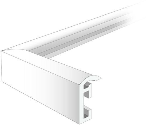 Cornice in plastica Napoli 70x100 cm nera - Foto 8 di 8
