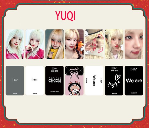 7pcs/set (G)I-DLE Member WE ARE I-DLEMAKESTAR Self Made Cards HD Photocards - Picture 5 of 6