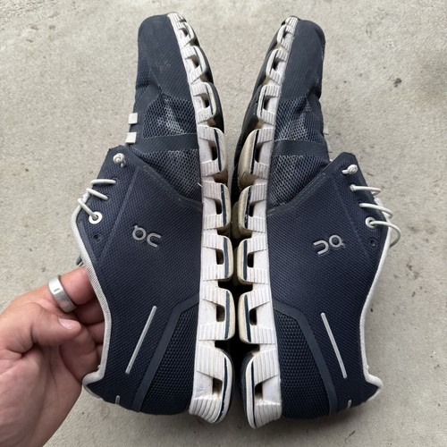 Scarpe da corsa uomo On Cloud blu navy mezzanotte/oceano da uomo taglia 12 *DIFETTI* - Foto 10 di 13