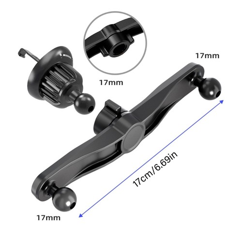 2pcs Double Ball Head 17mm Splitter Extension Rod Pack of 2 Extender Base - Picture 2 of 8