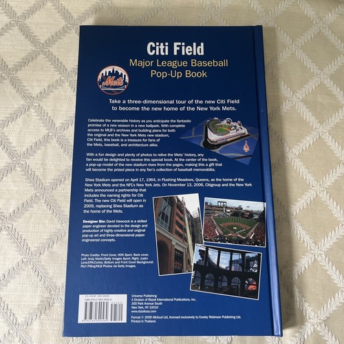 Citi Field: The Mets New World-Class Ballpark: A Ballpark Pop-up Book - GOOD - Picture 2 of 4